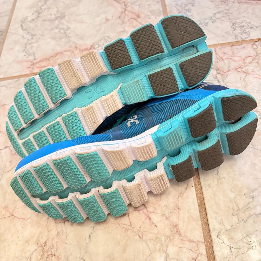On Running Cloudflow Sneakers Women’s 8.5 Blue Sw… - image 8